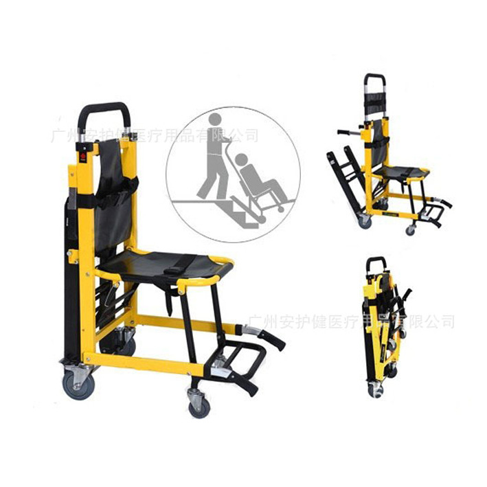 家用医院用手动楼梯担架 疏散下楼担架 搬运履带式楼梯担架