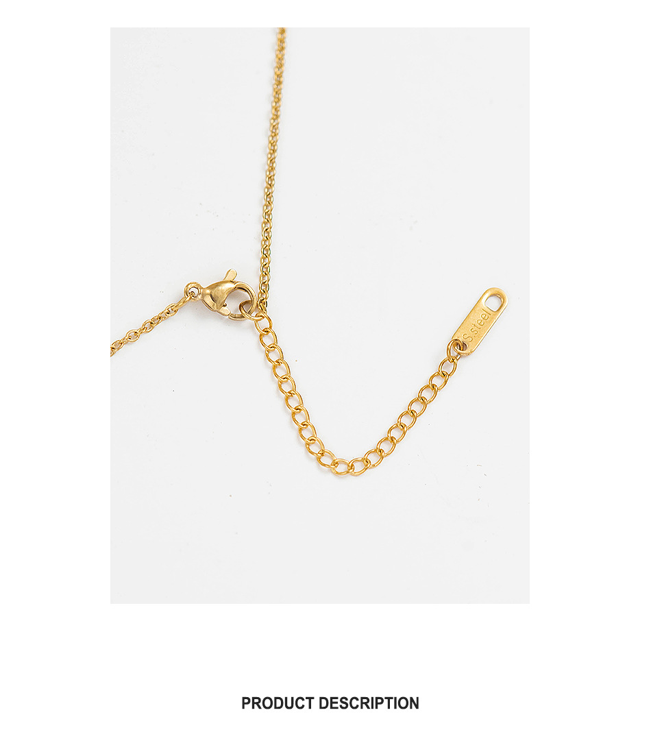 Plating Design Simple Style Style Simple Circle Stainless Steel Double Layer Fashion Necklace