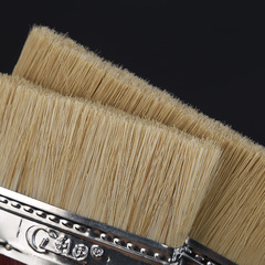 自產自銷利國紅柄油漆刷黑毛化纖絲豬鬃多用途毛刷燒烤刷子油漆刷