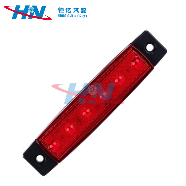 Camión universal 6led lado remolque tira luz bomba camión LED flash luz camión luz de freno remolque luz de freno