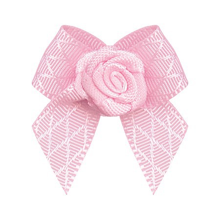 Yao Ming DIY accesorios de ropa interior accesorios para el cabello ropa interior caja de regalo decoración de flores rosa 3 puntos cinta arco