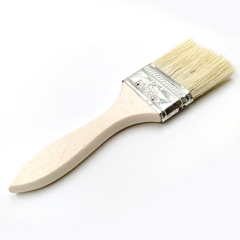 Cepillo de pintura directo de fábrica Mango de madera de álamo Tamaño suave sin pelusa Stock completo suficiente para cepillo