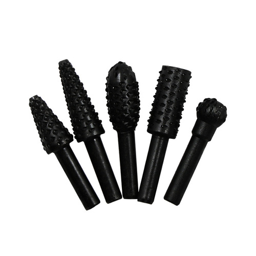 5-piece set of woodworking special-shaped rotary files, wood carving knife, woodworking files, sanding head, embossed rotary file