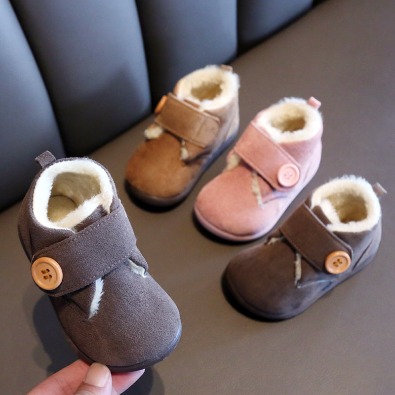 Scarpe da bambino in cotone, 1-3 anni, suole morbide e spesse da uomo invernali, pantaloncini caldi per bambini e ragazze_voghion.com