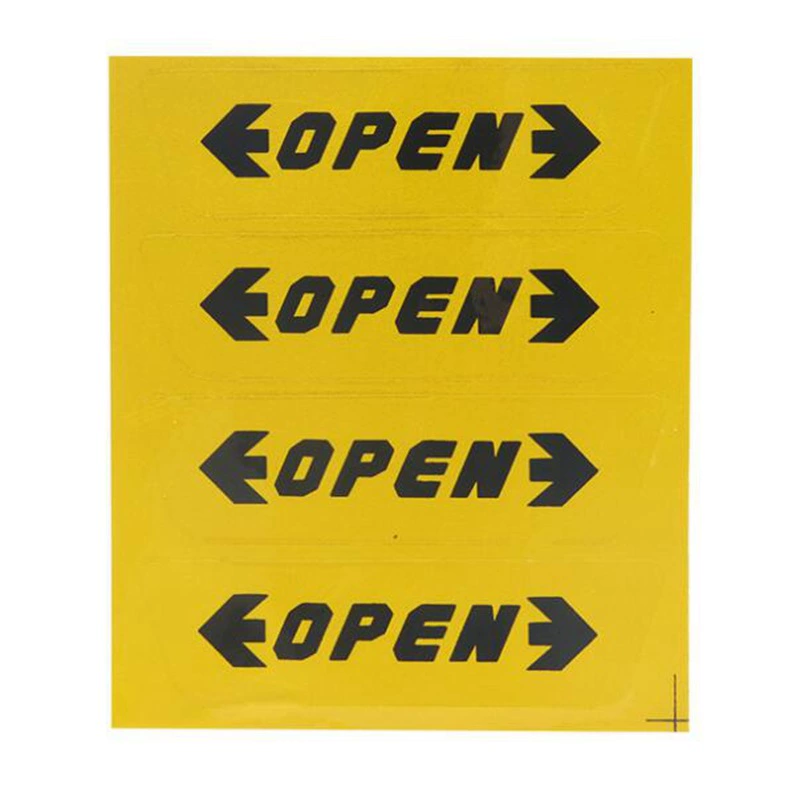 Открытие дверей автомобиля, предупреждение об столкновении, опорный пост Open, наклейка для авто, светись, предупреждение, 4 детали