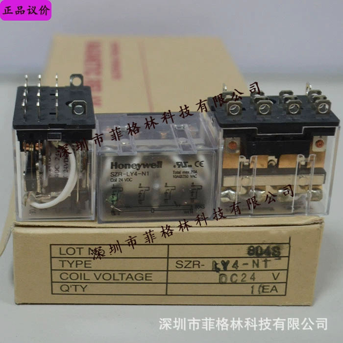 [Физическое фотосъемка] промежуточное реле HONEYWELL SZR-LY4-N1 DC24V