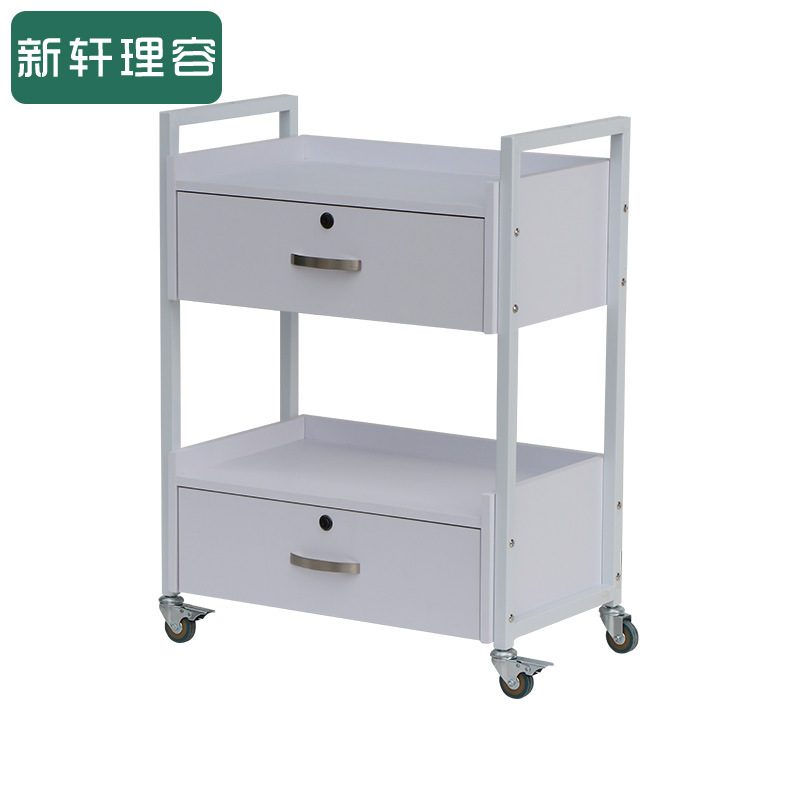 美发手推车 带抽屉理发店小推车美容美发工具车 美发手推工具车