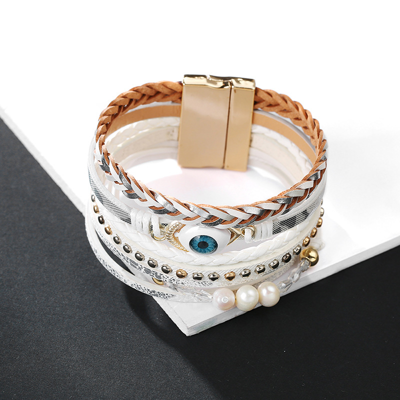 Mode Devil&#39;s Eye Pearl Armband display picture 7