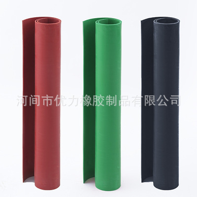 高压绝缘胶垫 绝缘橡胶板 配电房10kv5mm 红 绿 黑色绝缘地板垫