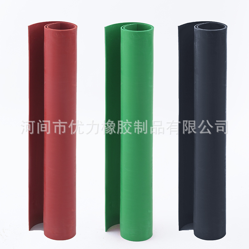 高压绝缘胶垫 绝缘橡胶板 配电房10kv5mm 红 绿 黑色绝缘地板垫