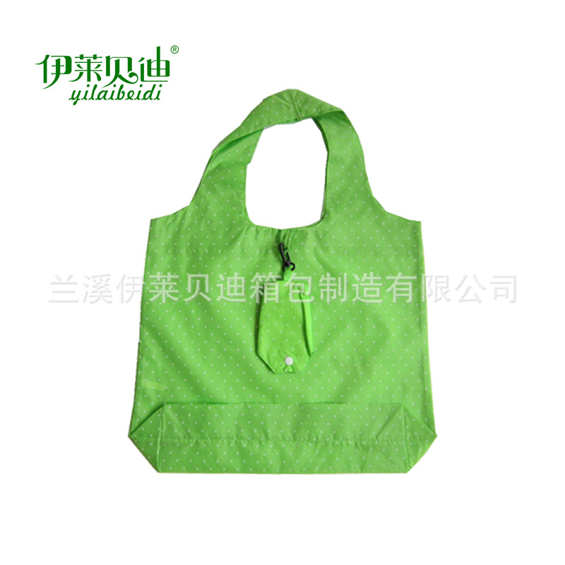 现货批发涤纶背心袋 折叠袋购物袋 礼品促销收纳袋厂家印logo