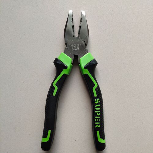 Factory direct supply 8-inch vise handle brushed flat-nose pliers labor-saving new industrial grade wire pliers