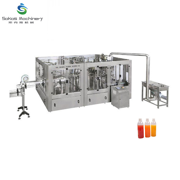 饮料灌装机全自动灌装机液体灌装机三合一RCGF18/12/18/6现货