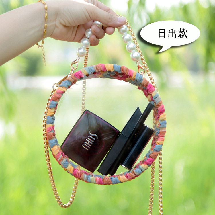 一件代发泫雅同款包材料包布条线包透明亚克力板包全套材料包编织