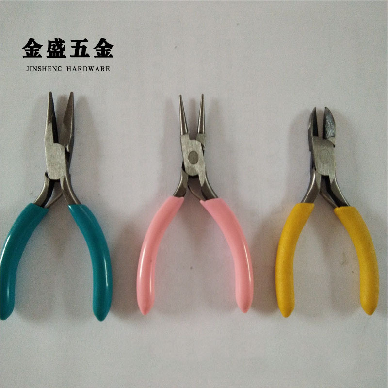 厂家直销 珠宝钳 3寸迷你钳 DIY手动工具钳  尖 圆 斜钳子 可定制