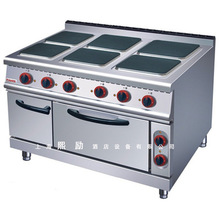 佳斯特六頭煮食連電焗爐ZH-TT-6A不銹鋼方板煮食爐西餐廳炊事設備