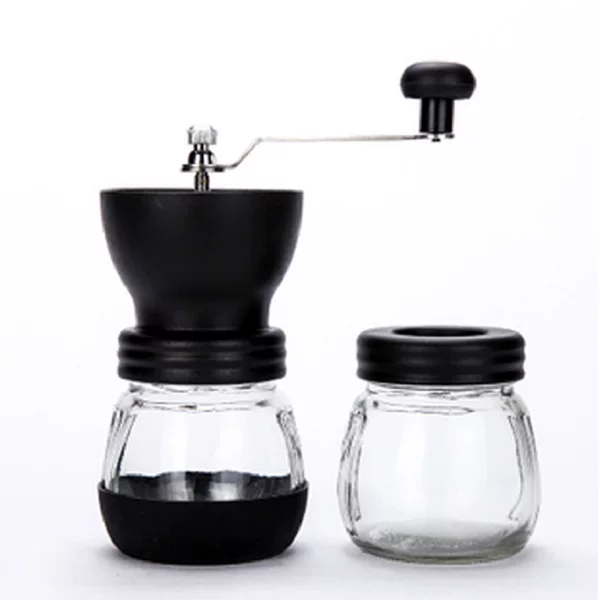 Hand Coffee Bean Grinder Household Grinder Coffee Manual Mill Washable Double Tank Bean Grinder