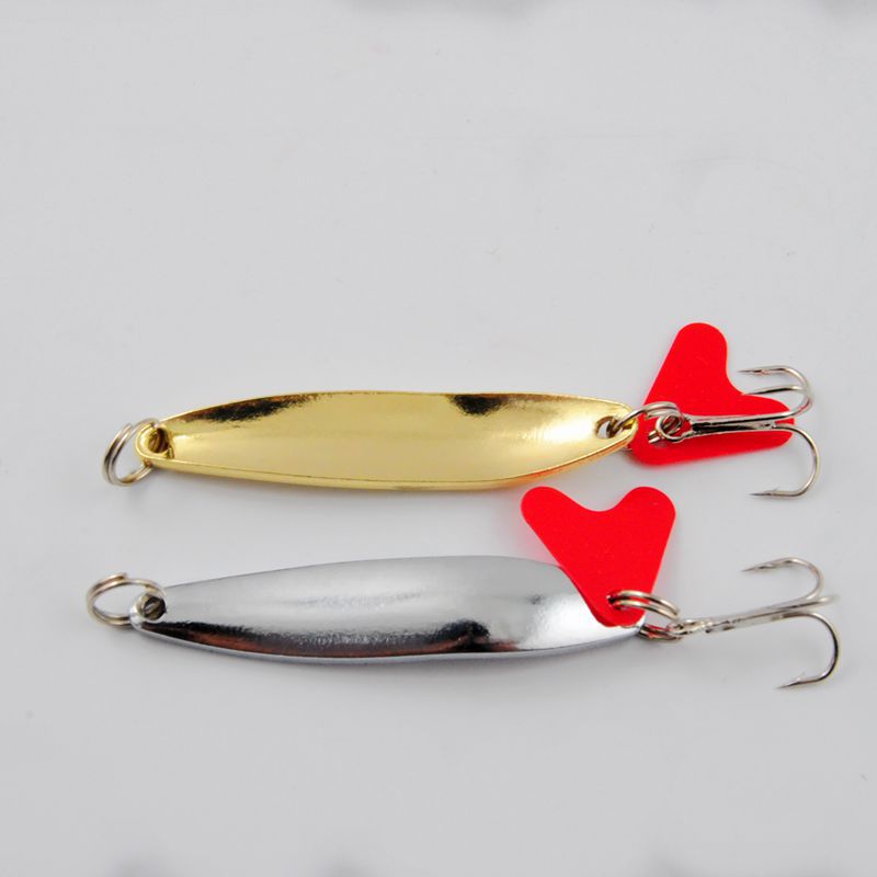 Factory wholesale, Road sub- Metal Fake bait 7 Willow leaf Sequins Gold and silver