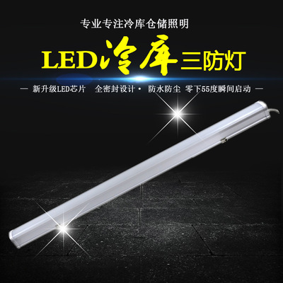 IP65车库冷库超市医院工厂LED三防灯0.6M 1.2米 36W 48W防水灯管