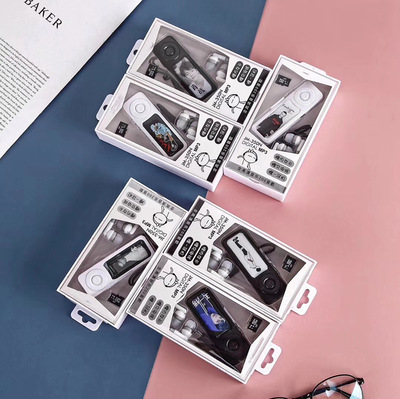 新款jm-350貼卡通mp3套裝無屏學生潮語卡通平面夾子mp3播放器學生