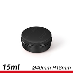 15ml鋁盒批發 15g彩色罐化妝品罐唇膏盒膏霜香膏小樣40*18mm鋁盒