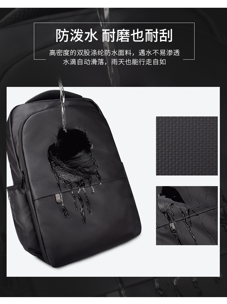 Backpack, laptop bag, anti-theft and waterproof, schoolbag for boys and girls, casual business, large capacity 15.6 inches undefined