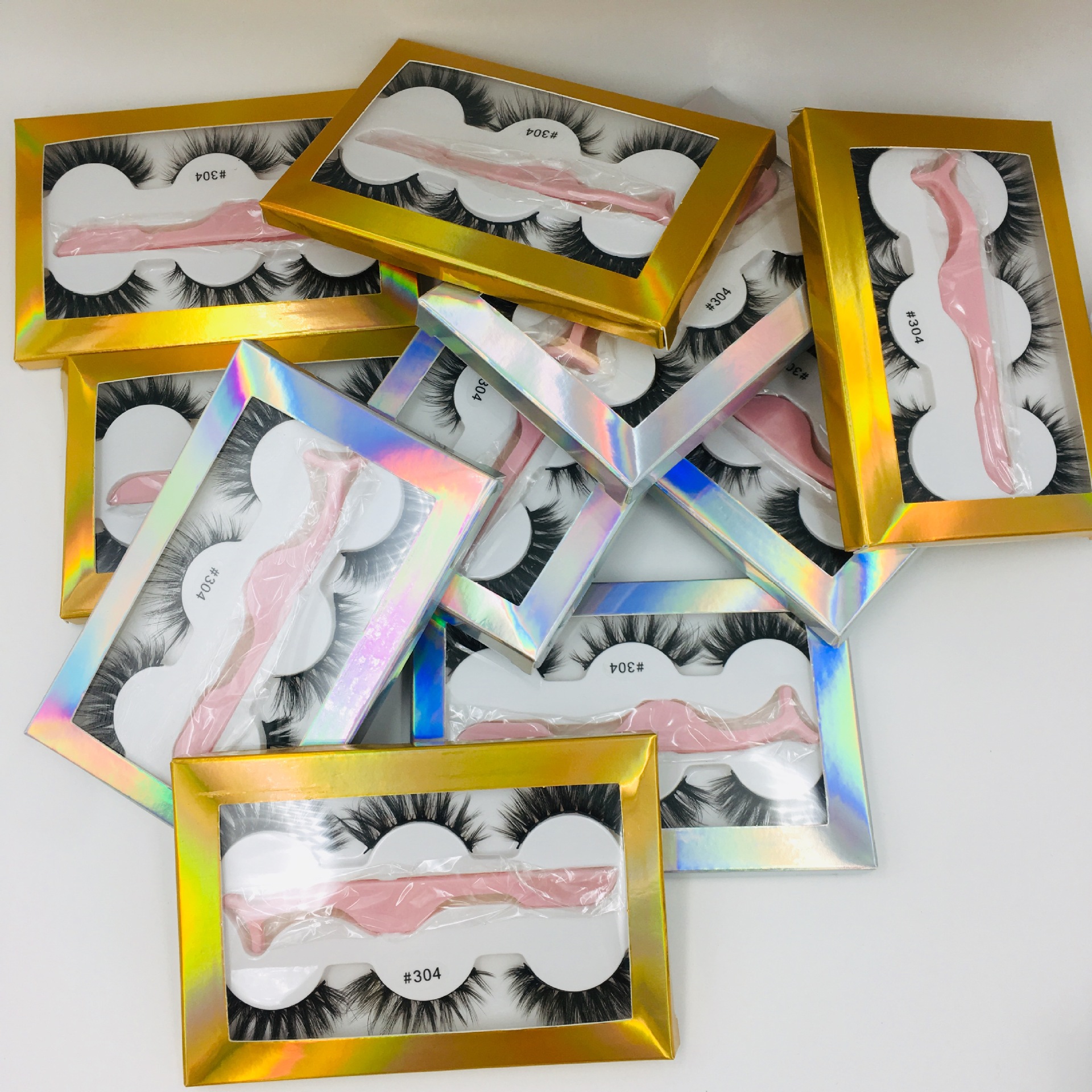 New product 3 pairs of false eyelashes w...