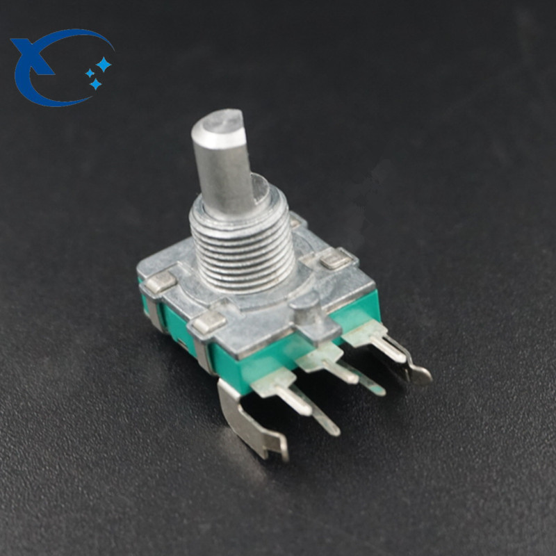 EC16编码器 按压开关带齿厚轴套编码器 开关编码器数字半轴电位器