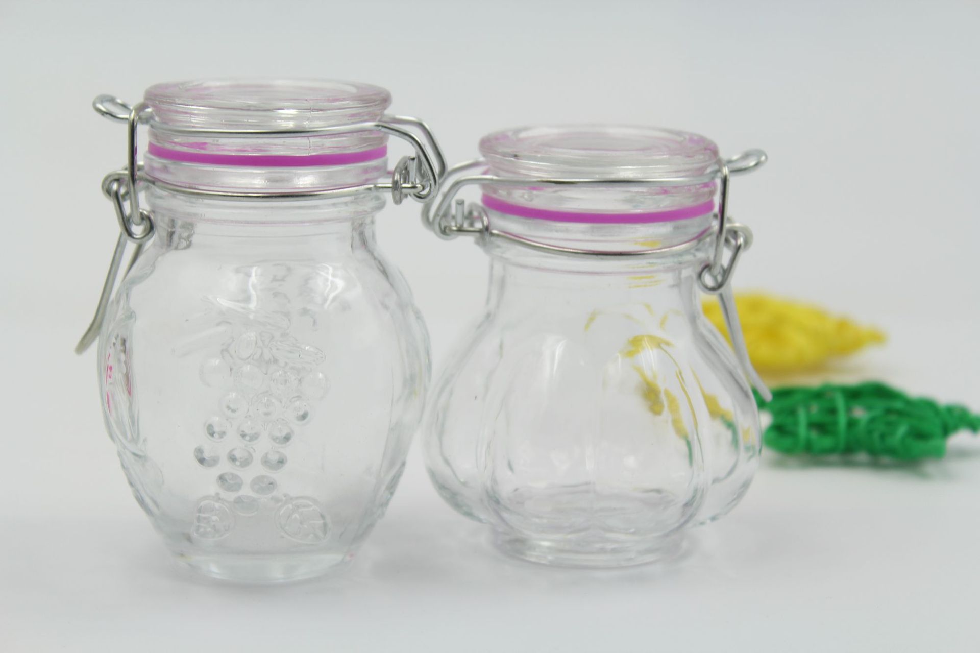 新款卡扣玻璃密封罐 存储罐 不锈钢卡扣