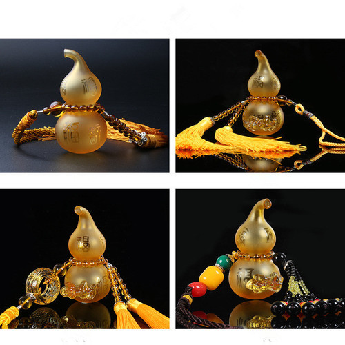 Car pendant, glass perfume gourd, creative car accessories, car insurance company gifts, factory direct sales