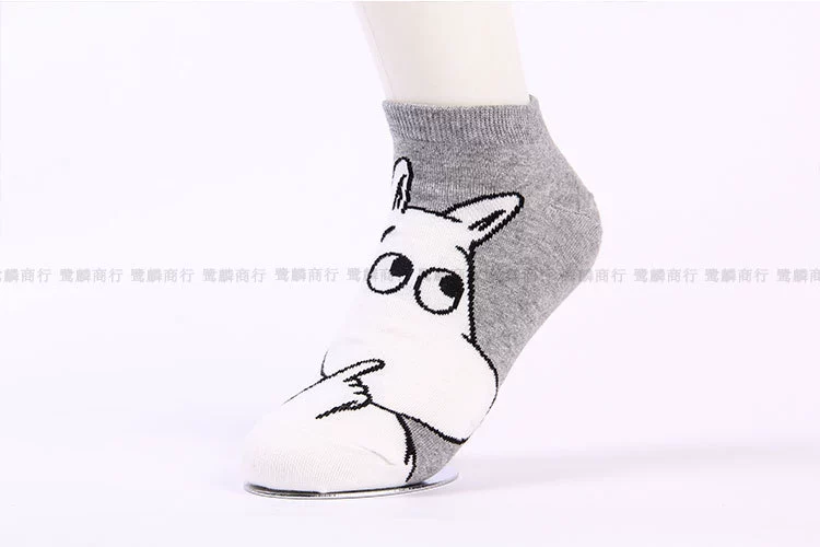 Anime Women Socks Snufkin Sock Figure Print Little My Hippo Cute Funny Cotton Absorb Sweat Breathable Comfort Calcetines Mujer comfort women socks