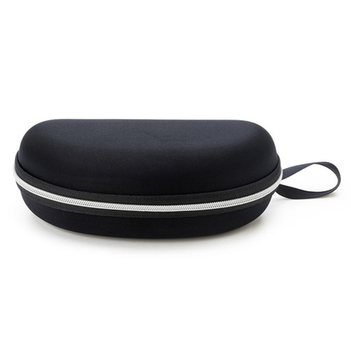 Glasses case zipper case black knitted fabric EVA zipper case large frame sunglasses case sunglasses case wholesale