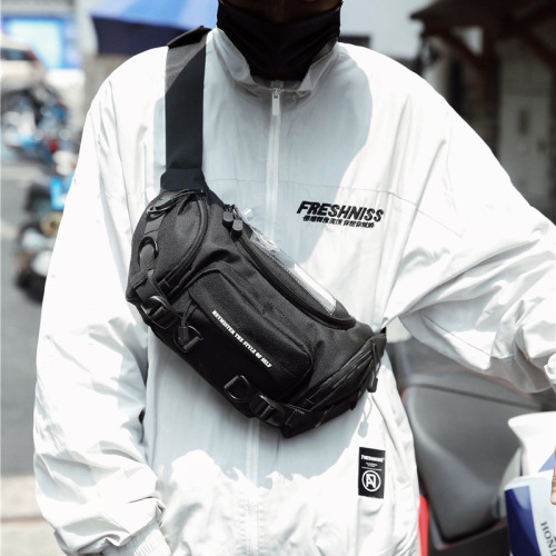 Factory direct sales new fashion outdoor student male waist bag female trendy brand waist bag chest bag anti-theft mobile phone cashier bag