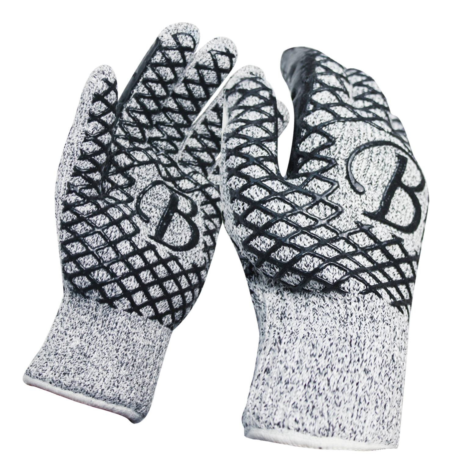 工业用手套防切割五级耐磨毛圈内里冬季双层防滑加厚加绒保暖