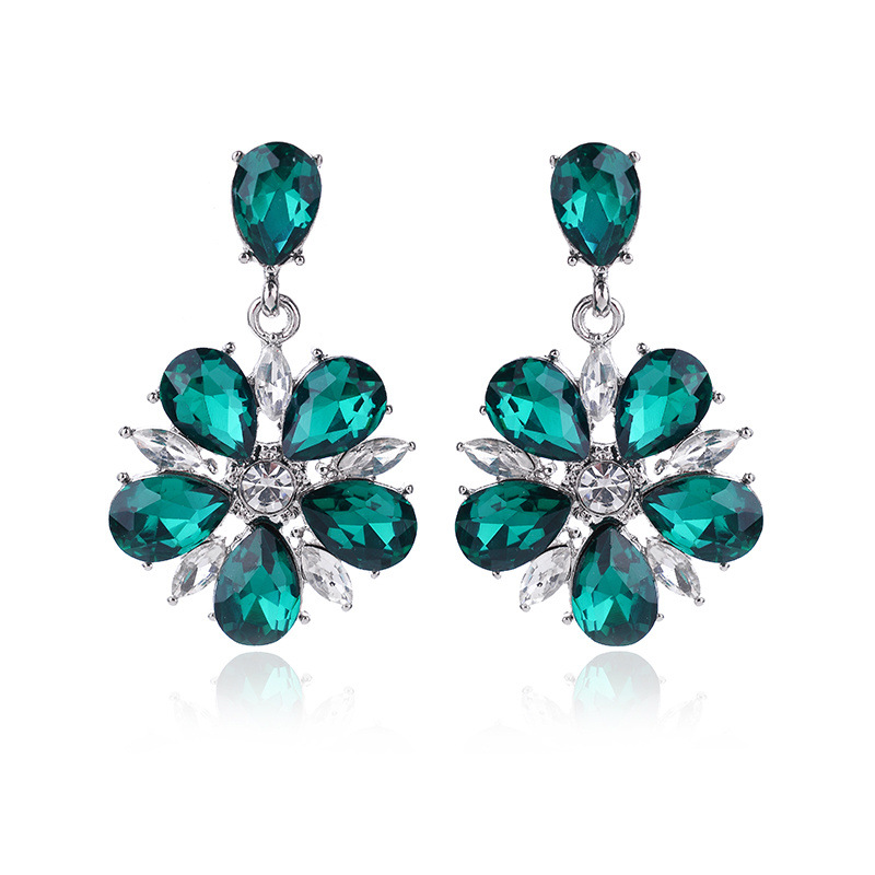 7g Weight Rhinestones Inlay Material Drop Earrings Classification 1 Pair Quantity Daily Occasion Alloy Material Geometric Pattern Women'S Gender Plating Design Retro Style 1 Pair Retro Geometric Alloy Plating Rhinestones Women's Drop Earrings 35