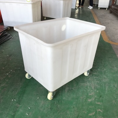 带轮子手推车方形胶筐塑料方桶布料周转水箱方形推车桶牛筋垃圾桶
