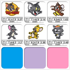 Embroidery fabric patches wholesale children's clothing accessories mouse cat down jacket patches adhesive patches floral cartoon anime