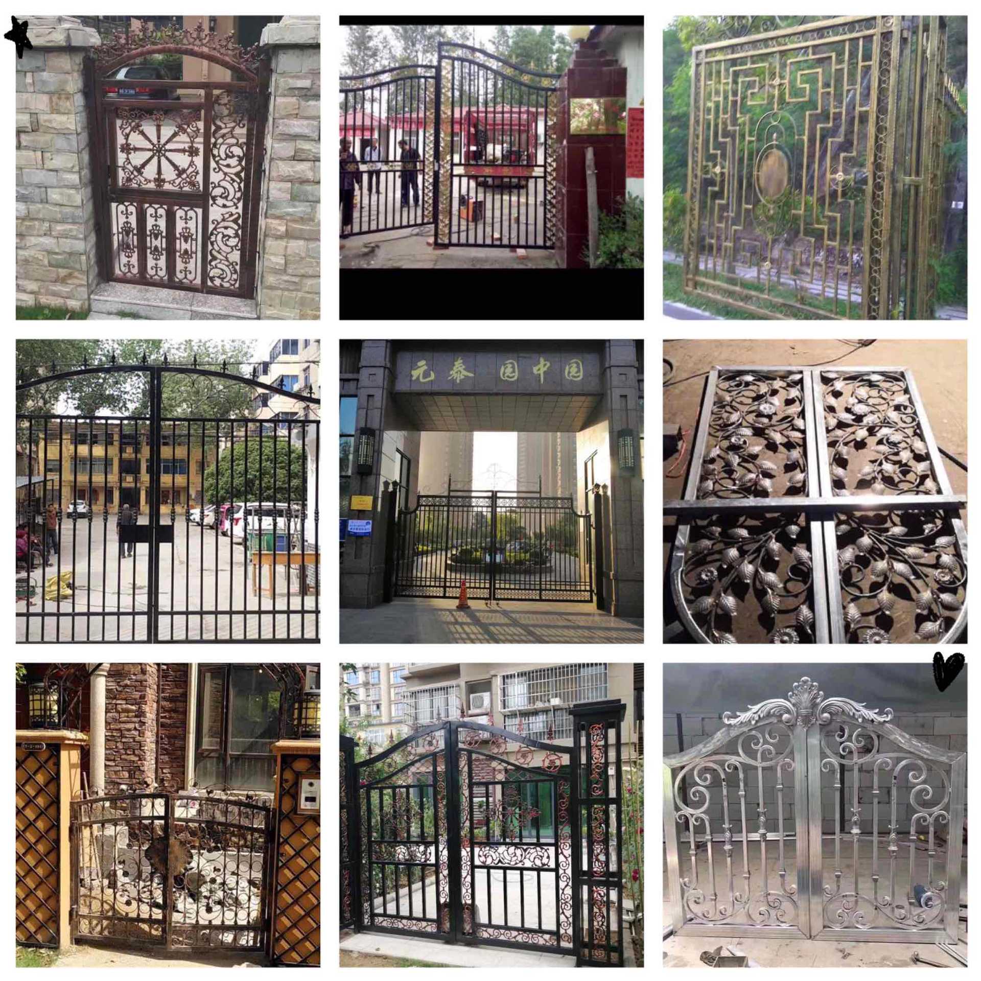 圆管铁大门制作图片,自己焊的圆管大门图片,铁管大门图片(第14页)_大山谷图库