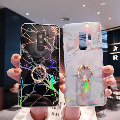 适用于三星S10P外单爆款镭射大理石纹S10手机壳NOTE8镭射S8保护套