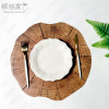 Rogue cushion wooden head cushion PVC western food cushion pile dining round wooden radiotic heat insulation PP meal cushion Western pad