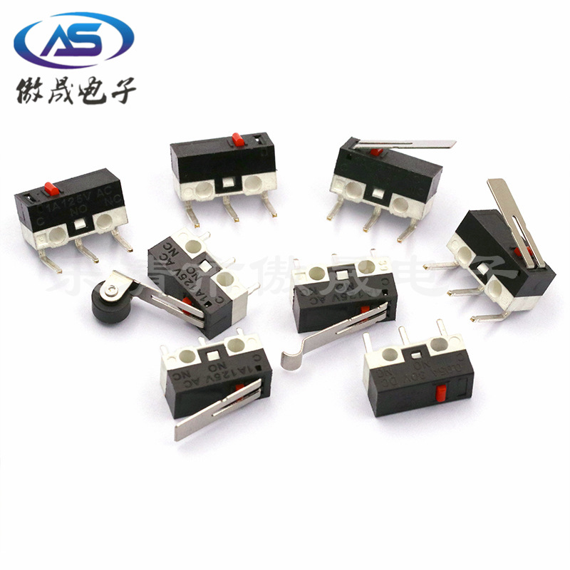 直销小型微动开关KW10微动开关小型鼠标开关 柄长11/11.5/12/13MM