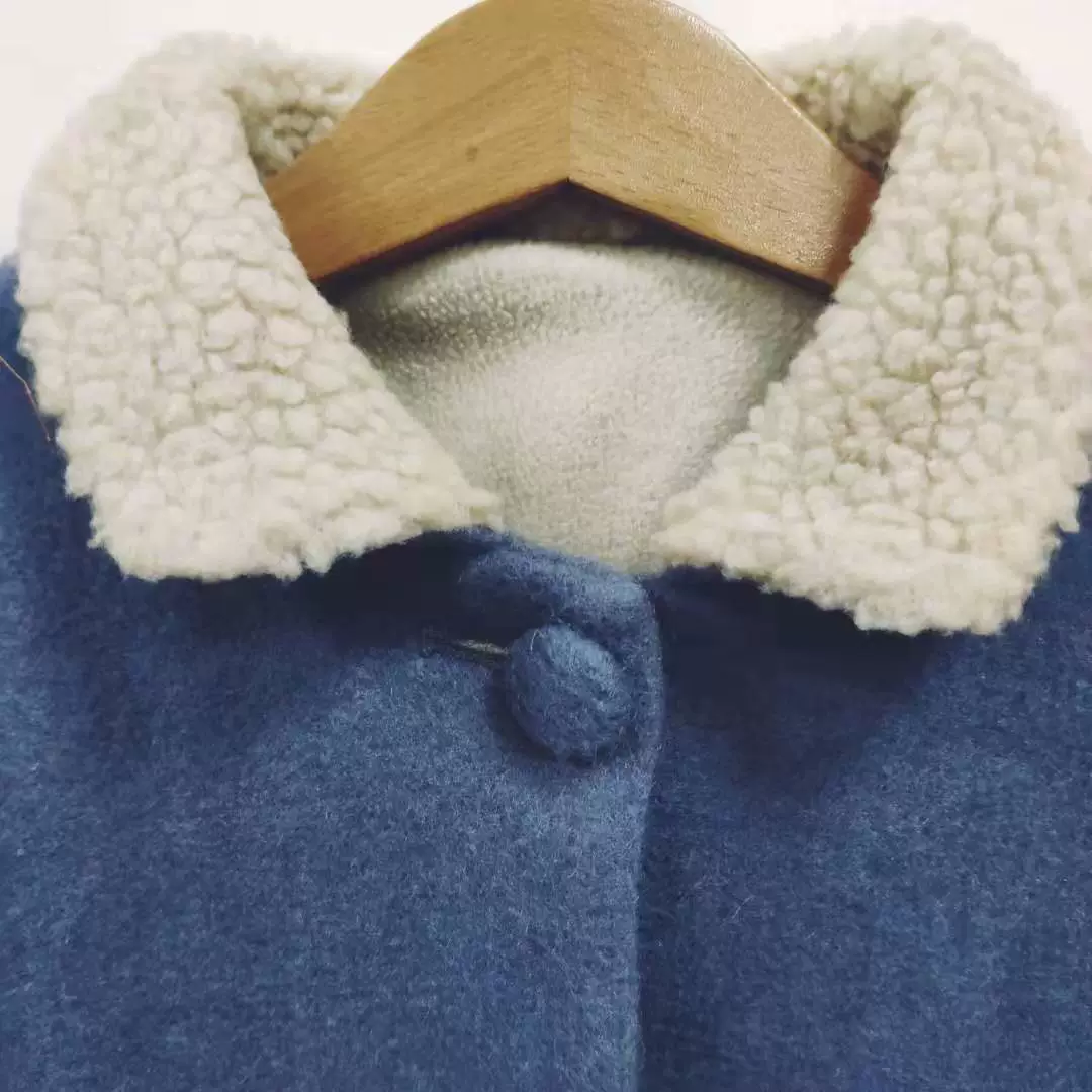 Spring autumn children's woolen coat, Japanese and Korean