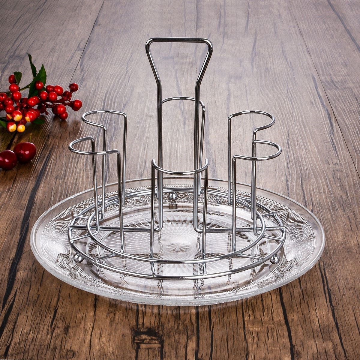 用品家居倒挂杯座整理架小号简约放厨柜里水杯挂架 创意 家用金属