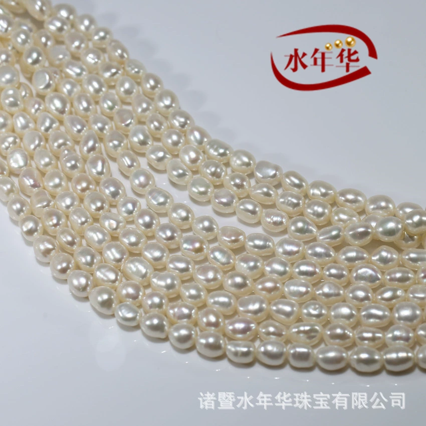 White necklace from pearl, beads handmade, 10mm