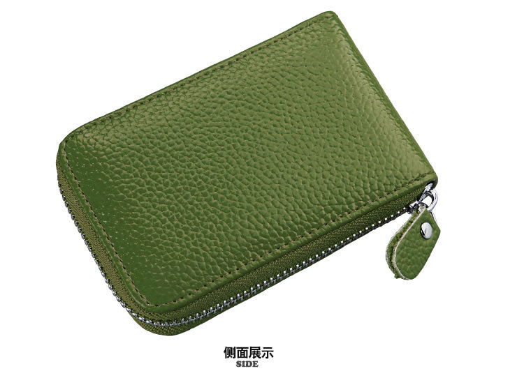 Multi-function Zipper Organ Card Holder Multi-card Card Holder Coin Purse Leather Card display picture 23