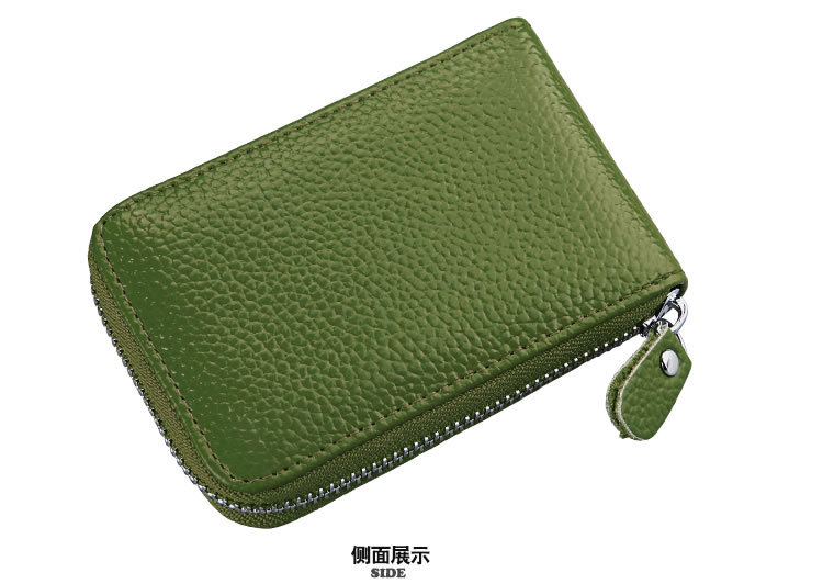 60g Weight Zipper Closure Type Business Occasion Genuine leather Material Solid Color Pattern Unisex Gender Coffee, Royal Blue, Orange, Dark Blue, Pink, Purple, Red, Green, Yellow, Black Color Unisex Solid Color Genuine Leather Coffee Royal Blue Orange Zipper Card Holders 49