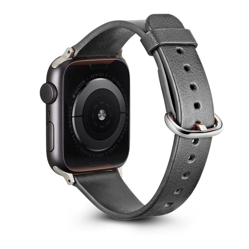Классический кожаный ремешок на Apple Watch с пряжкой для SE/Series 1-7, совместимый с iWatch7 - 9 цветовых вариантов