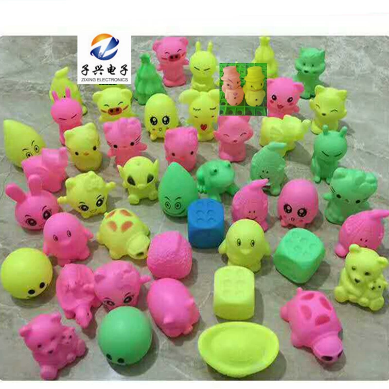 Светящийся ночной свет с цветной сменой, LED-батарейка, assorted милые фигуры, 6–8 см, AG10 x3