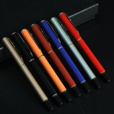 金属宝珠签字笔 定制中性笔广告礼品套装商务笔 可定制激光刻LOGO