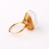 Retro crystal, one size ring, ebay, European style